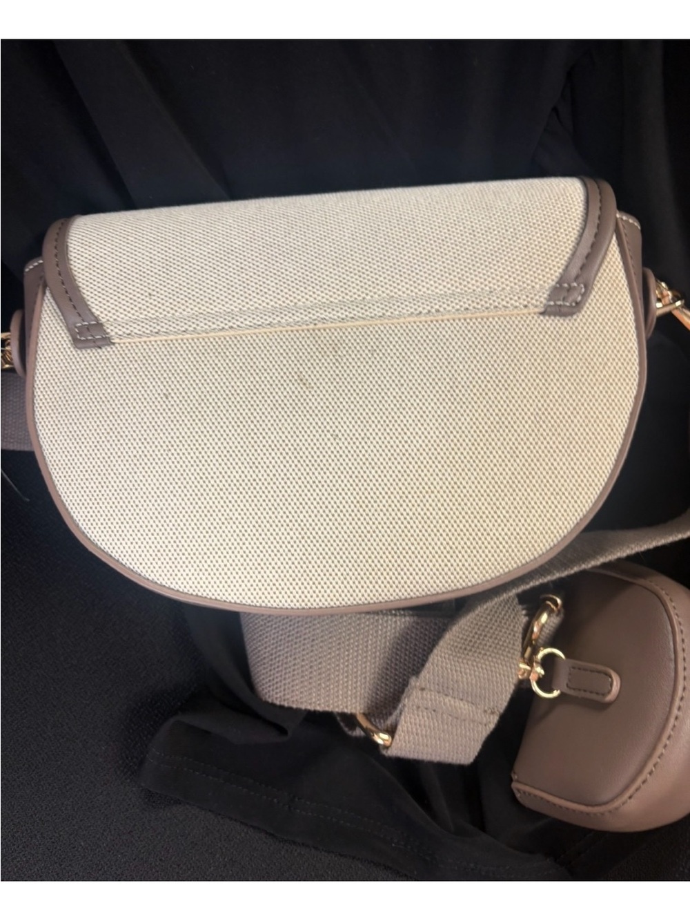 NWOT! GUCCIinspired Canvas Saddle Crossbody Bag - Picture 7 of 10